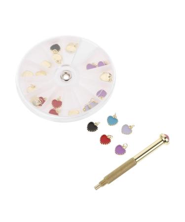 Ipetboom 1 Set Nail Pendant Nail Tools Nail Art Jewelry Dangle Nail Jewelry Nail Charms Nail Diy Pendant Decors Nail Art Decoration Nail Decor Alloy Drilling Tool Perforation 8x8cm Colorful