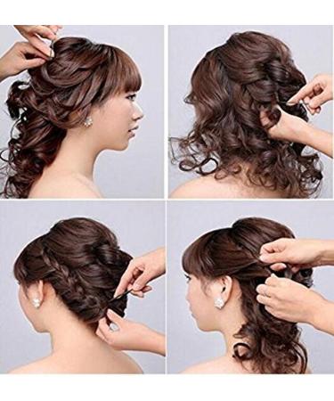 U-Shaped Hairpins for Women & Girls | 160 Pack Black Metal Hair Accessories - Perfect for Updos & Hairdressers | Size S - 5.2 cm - Buy Online on GoSupps.com