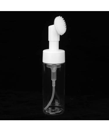 100ML Mousse Foaming Bottle with Silicone Brush - Refillable Facial Cleanser | Transparent Design for Easy Use - International Shipping - Buy Online on GoSupps.com