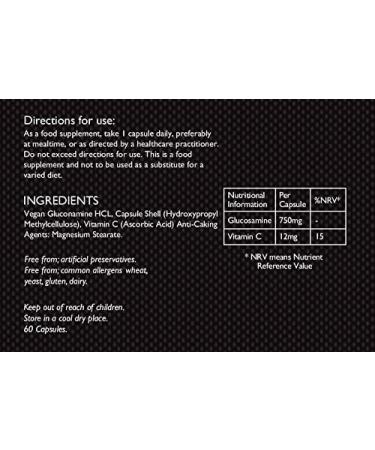 Tom Oliver Nutrition Glucosamine & Vitamin C 60 Capsules - Daily 1-a-Day Formula - Buy Online on GoSupps.com