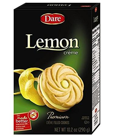 Dare Lemon Crأ¨me Cookies - Real Lemon Filling, Peanut Free, 10.2 oz (Pack of 12) - Buy Online on GoSupps.com