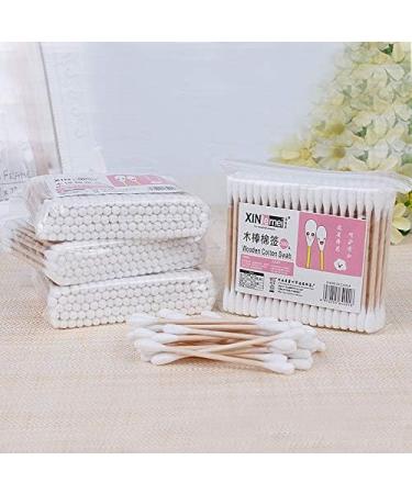 400pcs Biodegradable Bamboo Cotton Buds | Eco-Friendly Disposable Swabs for Cleaning & Makeup - Buy Online on GoSupps.com