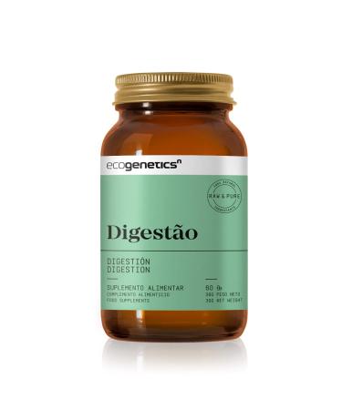 ECOGENETICS - Digestion 60 Capsules | Natural Digestive Enzymes to Relieve Digestive Discomfort Gases and Abdominal Bloating | Probiotics and Intestinal Prebiotics.
