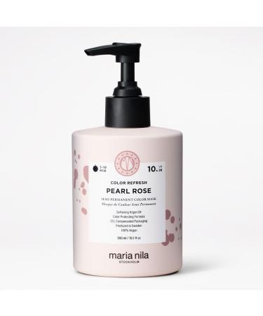 Maria Nila Color Refresh Pearl Rose 300 ml soft pink hair mask semipermanent pigments 100 vegan sulphateparaben free