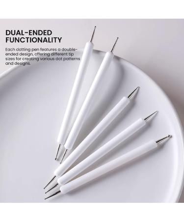 Violotoris Nail Art Brushes Nail Tools Clay Tools Double End Tracing Dotting Tools Sculpting Tools Pottery Tools for Embossing Art Nail Art Pottery Clay DIY Craft Painting - Buy Online on GoSupps.com