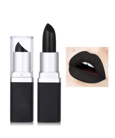 G n rique Black Lipstick Long-Lasting Matte Lipstick Colorful and Waterproof Lip Gloss for Women Ideal for Parties Masquerades Cosplay Retro Makeup (Pearly)