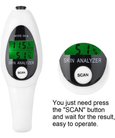 Digital LCD Analyzer - Facial Skin Water & Oil Tester | Optimize Your Skin Health with Advanced Sensor Technology - Buy Online on GoSupps.com