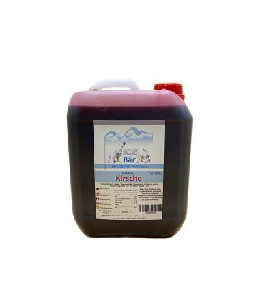 Ice Br slush syrup 12 fruity varieties 5 liter concentrate |Taste cherry |Slushy Maker ICE for ice cream for your own beverage syrup