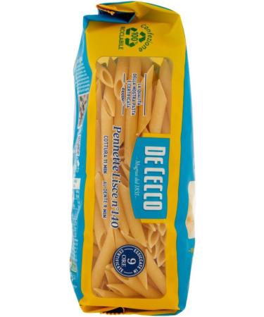  Italian Gourmet E.R. Pack of 24 De Cecco 100% Italian pasta pieces: Pennette Lisce No. 140 500g + Italian Gourmet Polpa 400g - Buy Online on GoSupps.com
