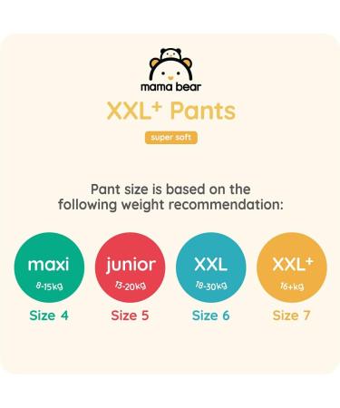 Buy Amazon Mama Bear Diapers XXL+ Size 7 (16kg+) - 64 Count (2 Packs of 32) | International Shipping Available - Buy Online on GoSupps.com