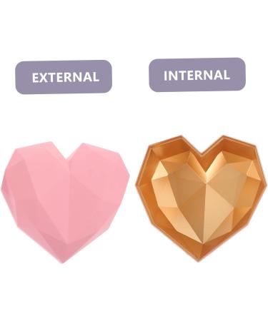 KOMBIUDA Heart Shaped Box Bridesmaid Wedding Favor Boxes Party Holder With Cover Miss 18X18X12CM Pink - Buy Online on GoSupps.com