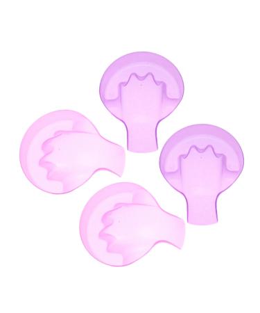 Vaguelly 4pi ces Bol De Trempage Pour Manucure Pot De Dissolvant Pour Vernis Plateau De Retrait Des Ongles Pour Salon De Manucure