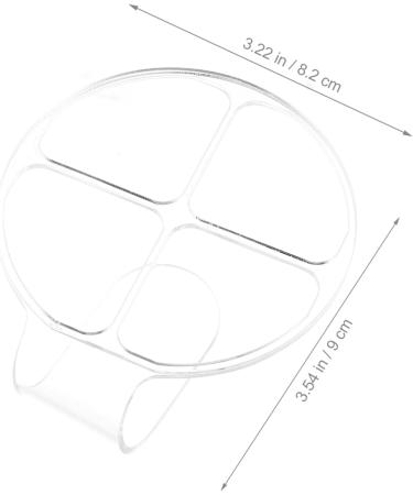 Palette de Maquillage Acrylique Transparente Plateau Mixeur Portable Compartiments avec Poign e Ergonomique pour Fond de Teint L vres et M lange Pr cis des Couleurs Outil - Buy Online on GoSupps.com
