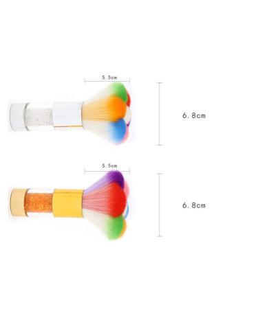 Gold Glitter Manicure Brush | Nail Care DIY Tool & Powder Remover | Salon-Quality Nail Art Brush - Buy Online on GoSupps.com