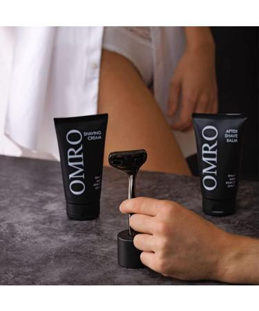 Premium Cold Steel Shaving Set - Ultra Smooth Wet Shave with Razor Handle Holder & Blades - Perfect Gift for Men - Buy Online on GoSupps.com