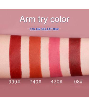 Buy Long Lasting Matte Lipstick Set - 4 Shades of Red Waterproof & Moisturizing Velvet Lipsticks for Women - Buy Online on GoSupps.com