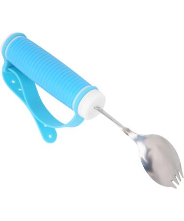Eating Aid Spoon Portable Adaptive Aid Fork Non Slip 2 in 1 Spoon for People with Hand Cramps Deformed Fingers Trembling Fingers The Elderly - Buy Online on GoSupps.com