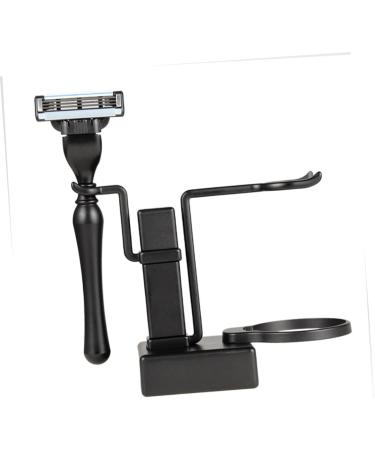 Buy Minkissy Stainless Steel Men's Shaving Set | Razor Holder & Brush Stand with Bowl - International Shipping Available - Buy Online on GoSupps.com