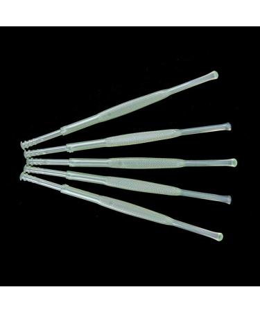 ZYZMH 5Pcs/lot Earpicks Ear Wax Pickers Plastic Ear Pick Curette Remover Cleaner Ear Care Tool 9cm Random