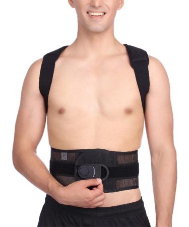 Pulley System Clavicle Support Belt & Shoulder Lumbar Back Brace - Scoliosis & Kyphosis Posture Corrector - Buy Online on GoSupps.com