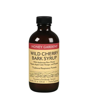 Honey Gardens Wild Cherry Bark Syrup, 4-Ounce (Pack of 2)