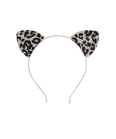 Delicate Glitter Leopard Cat Ears Headbands for Girls & Women - Pack of 5 - Buy Online on GoSupps.com