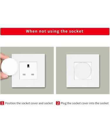 AONAT 8 Pieces Plug Socket Covers White Plug Socket Covers UK for Unused Electrical Outlets Plug Socket Protectors Child Proof Electrical Protectors for Child Baby Home and School - Buy Online on GoSupps.com