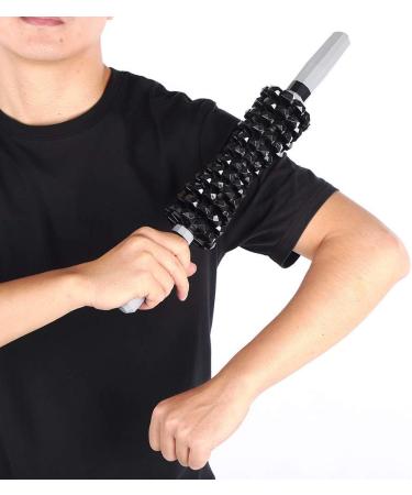 Manual Massage Tab for Deep Muscle Relaxation - Black Muscle Roller for Yoga & Fitness | Relieve Sore Muscles - Buy Online on GoSupps.com