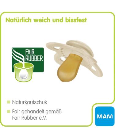 MAM Original Latex Pacifiers 0-6 Months - Set of 4 with Sterilized Transport Boxes | Natural Rubber Baby Soothers - Buy Online on GoSupps.com