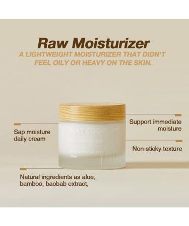 Maycoop Raw Moisturizer Face Cream 80ml - Daily Hydrating Facial Moisturizer for All Skin Types - Anti Aging, Prevents Wrinkles - Vegan & Alcohol-Free - Buy Online on GoSupps.com