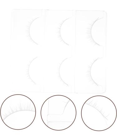 3 Pairs false lashes fake eyelashes false lash extensions cosmetic lashes cluster lashes false eyelashes fake lashes cosplay lashes lash clusters white chemical fiber curly extend - Buy Online on GoSupps.com