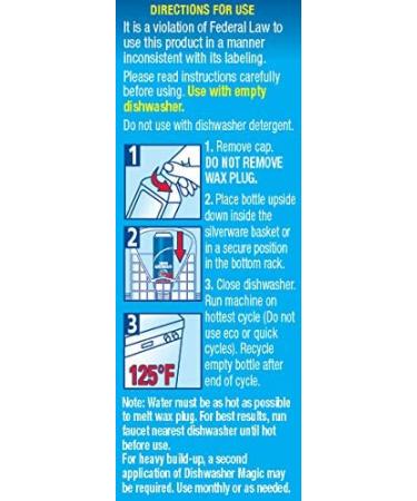 Glisten Dishwasher Magic Machine Cleaner & Disinfectant 12oz - 2-Pack - Buy Online on GoSupps.com