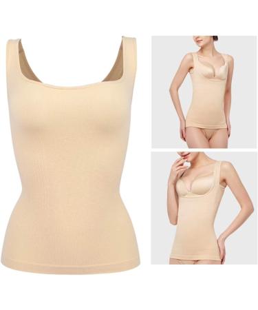 Women's Shapewear Tank Top | Belly Control Camisole Bodice | Postpartum Waist Coach Corset Vest in Skin Color L #06 - Buy Online on GoSupps.com