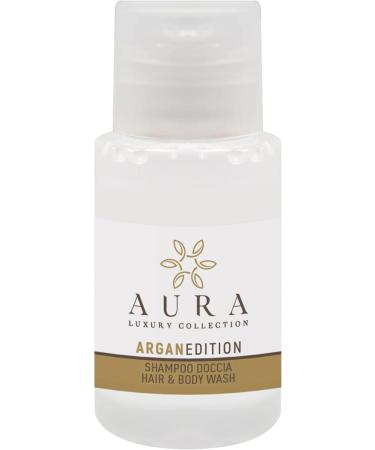  AURA LUXURY COLLECTION Kit 280 x 20 ml Gentle White Argan Shower Shampoo Bottles - Buy Online on GoSupps.com