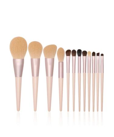 DFHBFG 12 Brushes Set Complete Set of Loose Powder Brushes Beauty Tools Eye Shadow Brushes 1 D