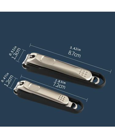Manicure Kit Nail Clippers Wide Jaw Opening Extra Large Toenail Clippers Cutter for Thick Nails Heavy Duty Fingernail Clippers for Men Seniors Nail Clippers Kit (Color : B Size : L) L B - Buy Online on GoSupps.com