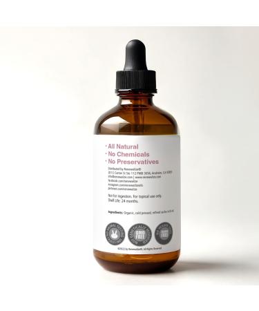 Organic Sacha Inchi Seed Oil - 100% Pure Cold Pressed - 4 oz Glass Bottle for Face Body & Hair Moisture - Buy Online on GoSupps.com