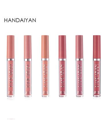 6 Colors Matte Liquid Lipstick Set - Long Lasting Velvet Lips Tint, Waterproof Non-Stick Cup Lip Gloss Gift Set - Buy Online on GoSupps.com