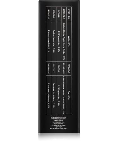 Eyelash Cleanser Concentrate Unscented 100ml Professional Lash Extensions Shampoo Natural Foaming Cleanser DIY Paraben & Sulfate Free Non-lrritating Wash for Extensions Lashes with Salon Home Care-Makes 60ml Bottles Eyelash Shampoo Unscented 1 count (Pack - Buy Online on GoSupps.com