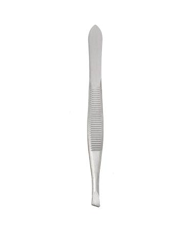 SHAPOKY Eyebrow Tweezers - Carbon Steel Inclined 9cm for Precision Hair Removal - Silver Color - International Shipping Available - Buy Online on GoSupps.com
