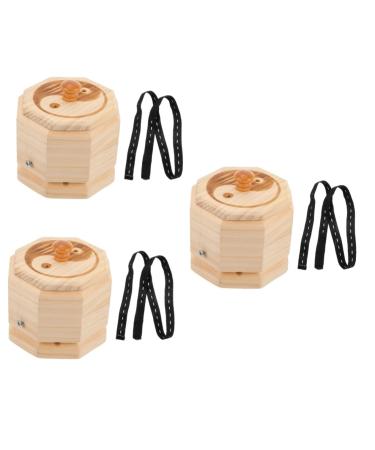 Ultechnovo 3 pieces Moxibusion Box Moxa Stab Waller Moxibusion Massage device Window Moxa Kegel roll Moxibusion stick burner moxa container moxibution mugwort ratio scrollrad beigex3st 12.5x12cmx3pcs