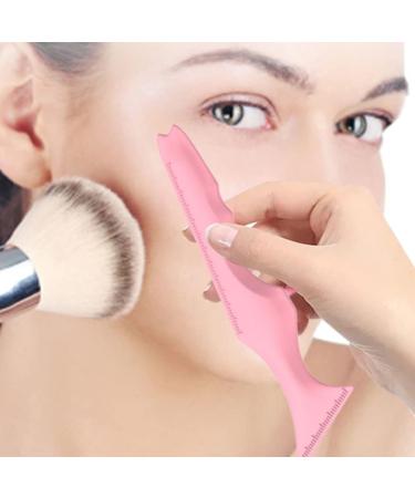 Beaupretty 2pcs Silicone Beauty Ruler Makeup Stencil Eyebrow Pencil Stencils Eyebrow Guide Stencils Smoky Face Pink-1 - Buy Online on GoSupps.com