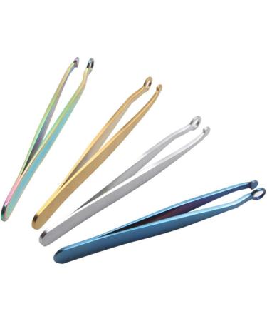 Milisten Eyelash Eyelash Stainless Steel Salon 320 Degree Pulling Angle Rounded Corners Beauty Product (Silver) Lash Lash Gland Forceps - Buy Online on GoSupps.com