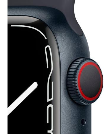 Apple Watch Series 7 GPS + Cellular, 45mm Midnight Aluminum Case with Midnight Sport Band - Regular (Renewed) GPS + Cellular 45mm Midnight - Buy Online on GoSupps.com