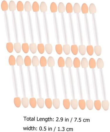 SKISUNO 50pcs Two-color Eyeshadow Brush Makeup Stick Woman Girl - Buy Online on GoSupps.com
