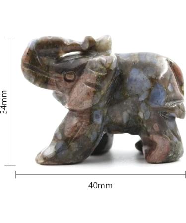 Ouubuuy Natural Llanite Crystal Elephant Stone - Reiki Healing Gift - Buy Online on GoSupps.com