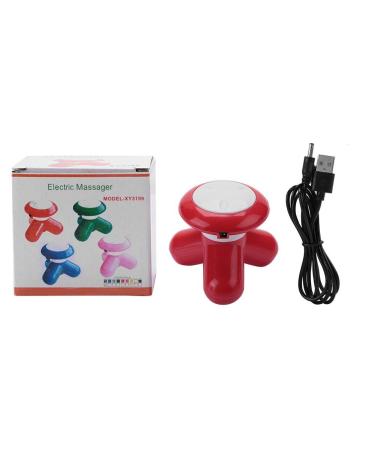 Uxsiya mini electrical head massage device Mini head head massage device Head vibration massager for leg massage for head massage for home use (red) red