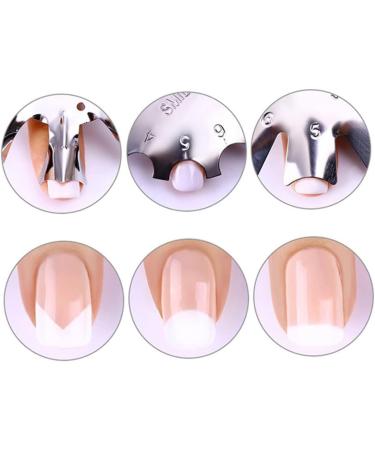 Nail Manicure Edge Trimmer Nail Art Trimmer Template French Manicure Accessories Kit Silver - Buy Online on GoSupps.com
