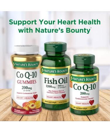 Nature's Bounty Co Q-10 200 mg Rapid Release Softgels Supports Cadiovascular Health 80 Ea (Pack of 4) - Buy Online on GoSupps.com