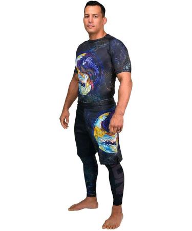 SHOGUN Fight Rash Guard BJJ MMA Premium Jiu Jitsu Grappling Compression Shirt - Large - Buy Online on GoSupps.com